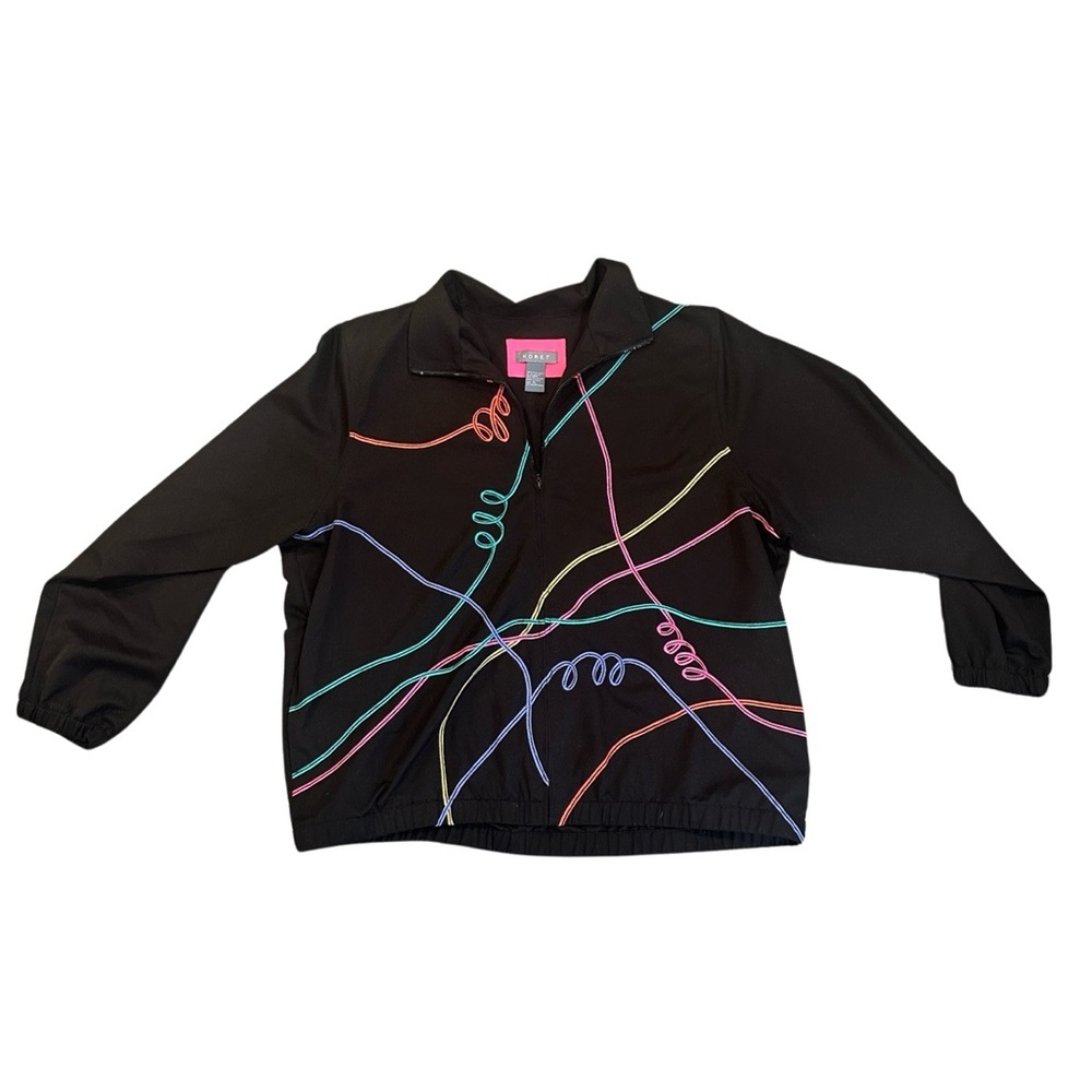 Vintage Koret Embroidered Bomber Jacket Size XL